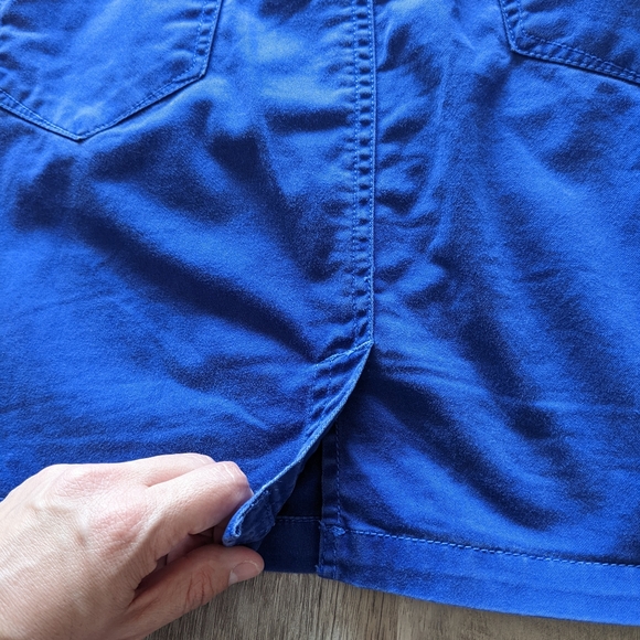 Athleta Blue Purple Denim Pencil Skirt Size 4 - Picture 5 of 8
